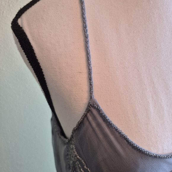 Sue Wong Nocturne Silk Y2K Beaded Embroidered Maxi Dress Size 14 FLAWS - Picture 15 of 16